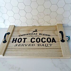 NEW! FARMHOUSE Hot COCOA BAR TRAY DECOR